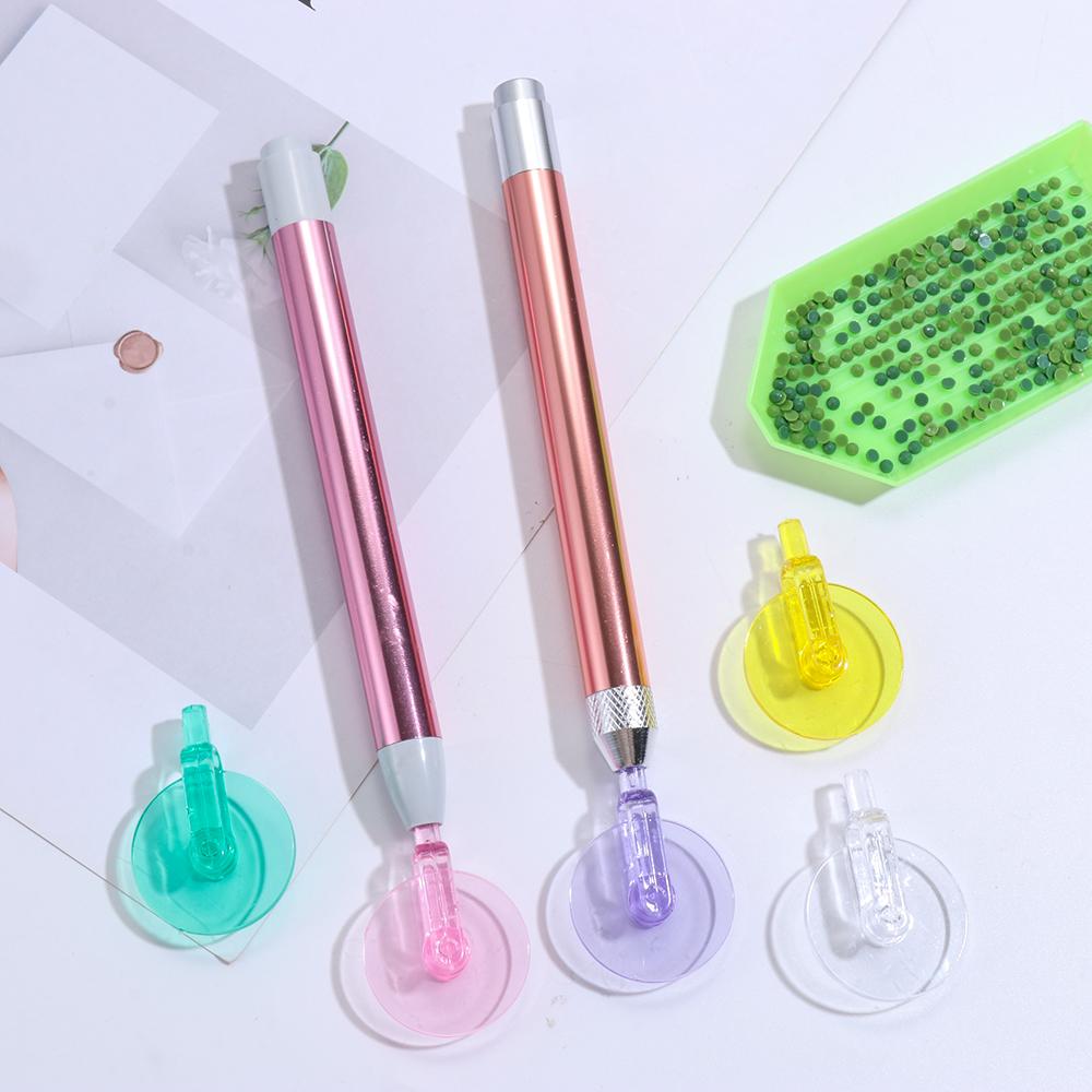 Embroidery Accessories Cross Stitch Roller Wheel Tip Point Drill Pen Colorful 5D Diamond Painting