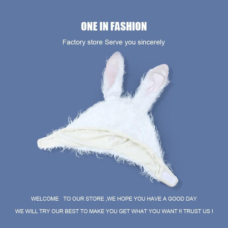 Ушастая шапка с капюшоном, теплая осень и зима для фотографирования, милая шапка с кроличьими ушками