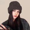 Шапка «Звездное небо» Женская Двухслойная Утолщенная Мягкая Удобная Вязаная Шапка Женская Большого Окружности Головы Теплая Защита Ушей Шерстяная Шапка