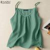 Women Summer Casual Cotton Sleeveless Tank Tops Camisole
