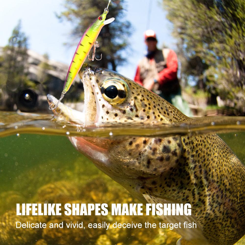 Набор из 43 рыболовных приманок, мягкие и твердые рыболовные приманки, набор наживок с крючками для морской и пресной воды