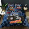 Car Bigfoot Series Three-Piece Duvet Set Digital Printing
