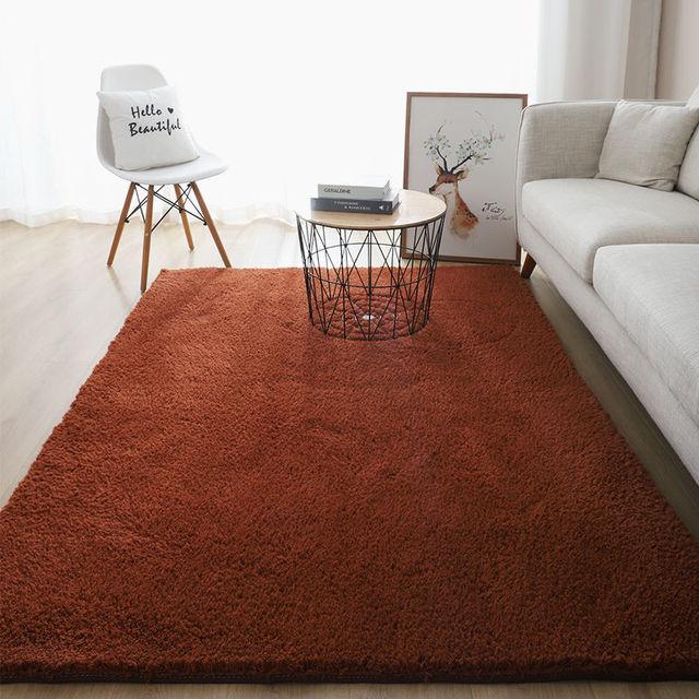 Современный толстый пушистый ковер для гостиной, журнальный столик, татами для спальни, нескользящий впитывающий белый напольный коврик, коврики для входа в ванную комнату