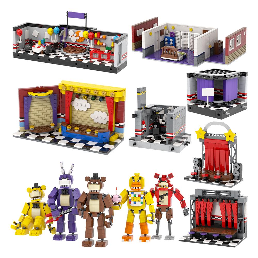 MOC WM2612 Медведь Сцена Ужасы Игровая Фигурка Совместимая WM6170 Строительные Блоки Игрушки Для Детей Друзей Подарок На День Рождения Животное