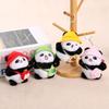 Hat Panda Plush Toy Doll Pendant Keychain Small Doll Jewelry Birthday Gift Girl Bag Doll