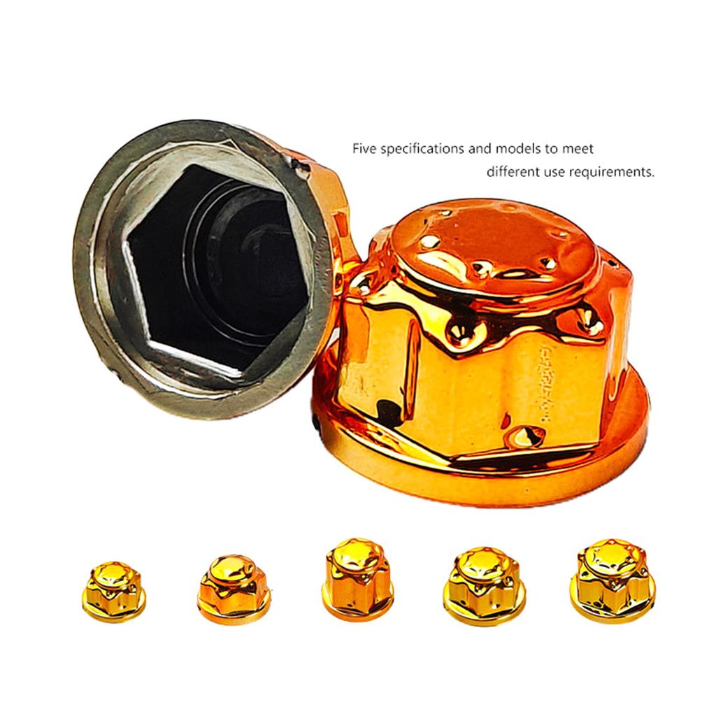 Motorcycle Bolt Covers 30Pcs Motorbike Screw Nut Bolt 5 Size 13mm-21.5mm Motorcycle Screw Nut Covers Decoration