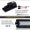 12V LED Number Plate Lamp For Porsche 987 Boxster Cayenne 911 Carrera Turbo 991 GT3 958 Cayenne White License Plate Light Assemb