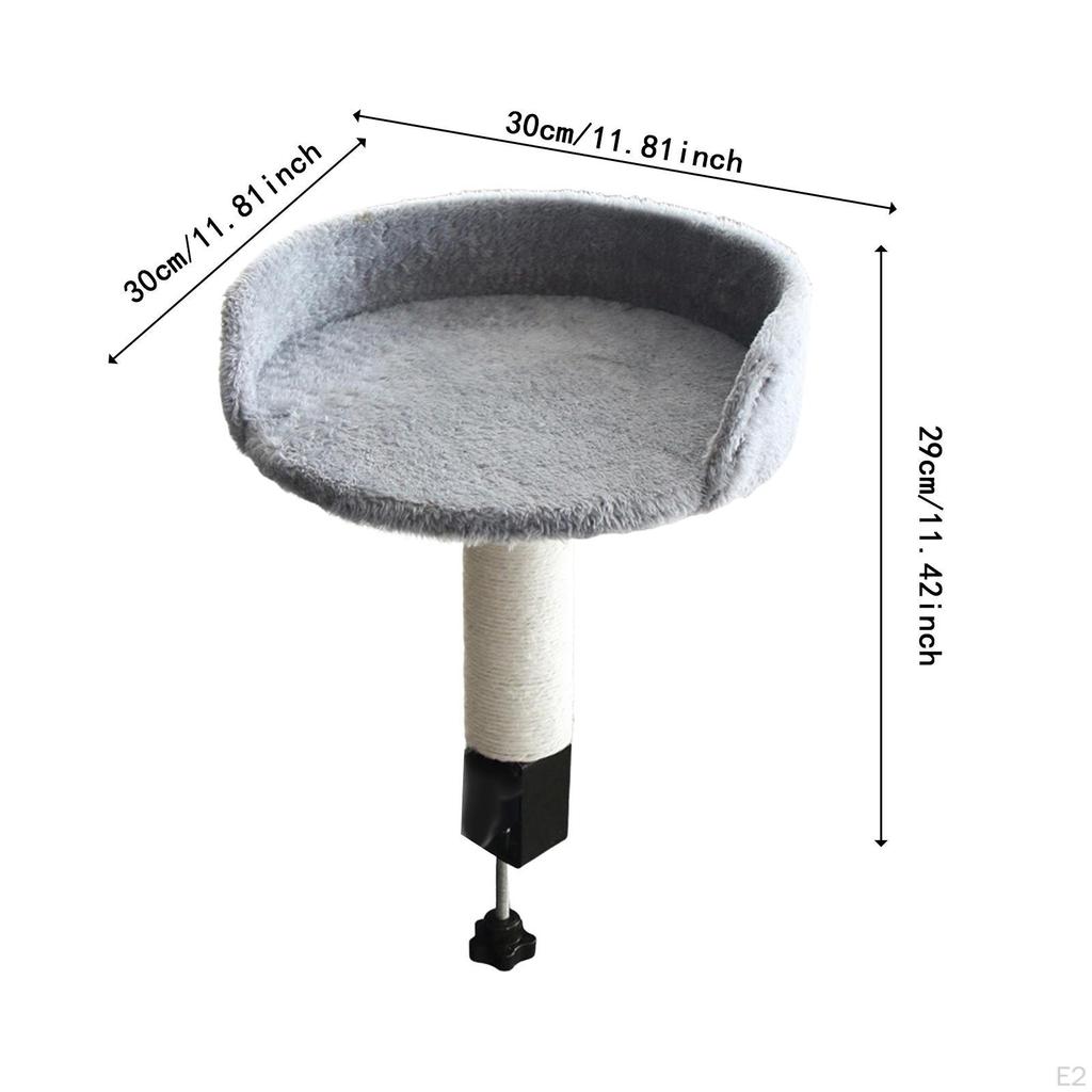 Cat Bed for Desk, Hammock, Easy To Assemble, Kitten Furniture, Soft, Stable, Elevated Seat