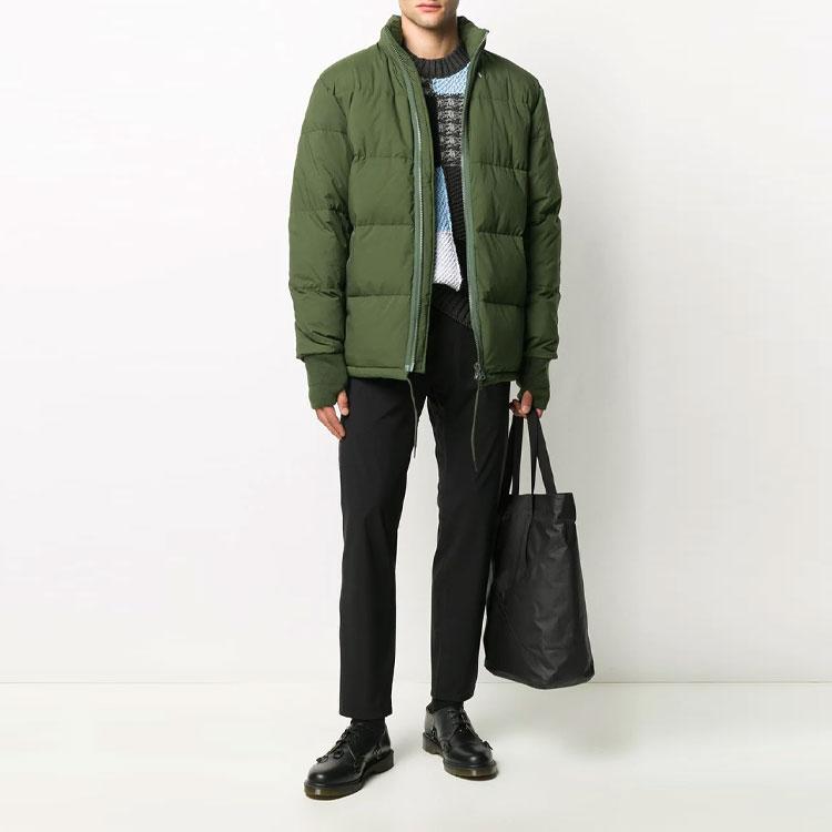 KENZO Down Jackets Men's Green Hooded Moderate FA65OU1281NI-51