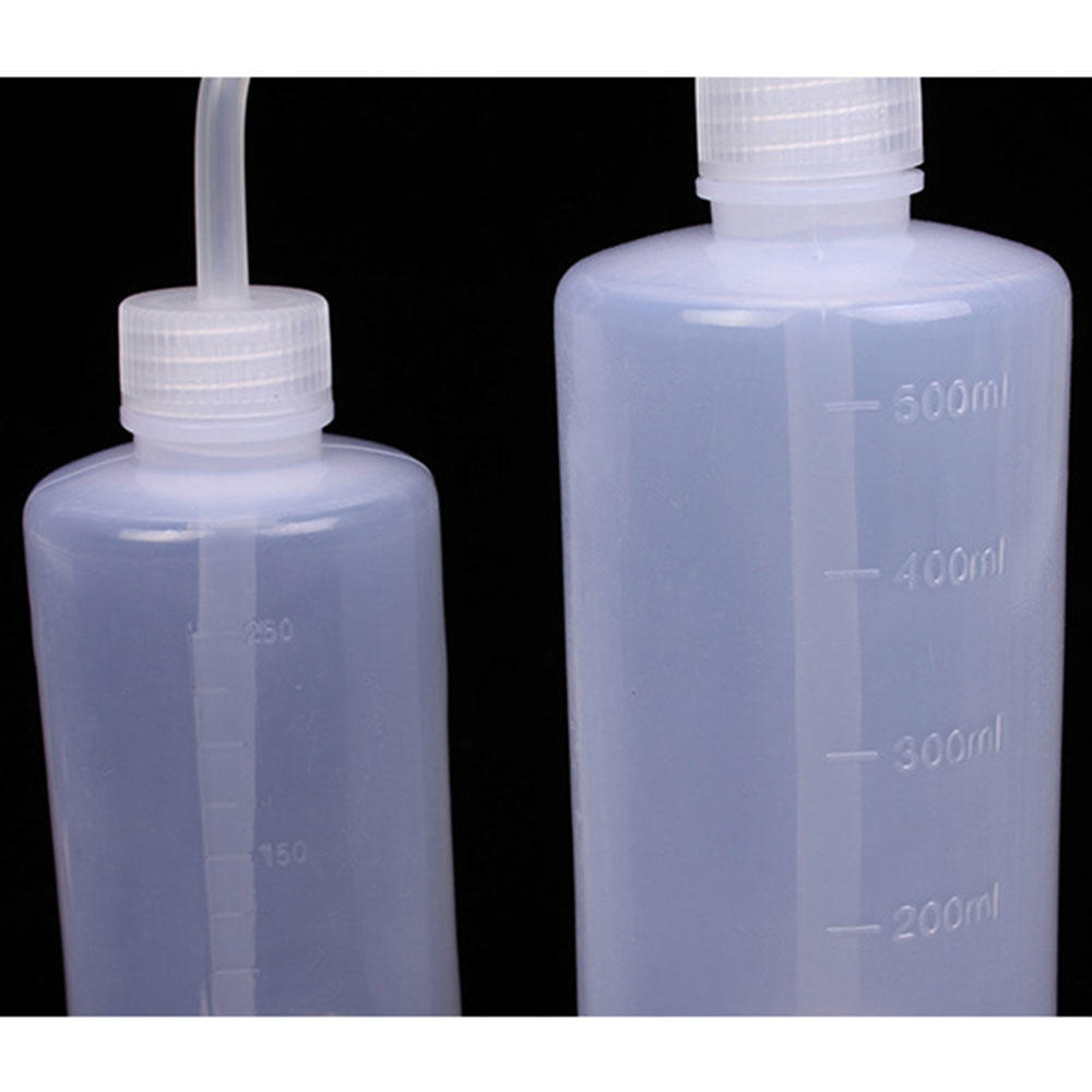 250ml/500ml Plastic Bend Washing Watering Can Gardening Curved Mouth Alcohol Bottle