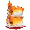 Sanei Boeki Hamtaro Zodiac Hamtaro Tiger Ham Mitarashi Kagami Mochi Plush Toy, Height 12.5cm