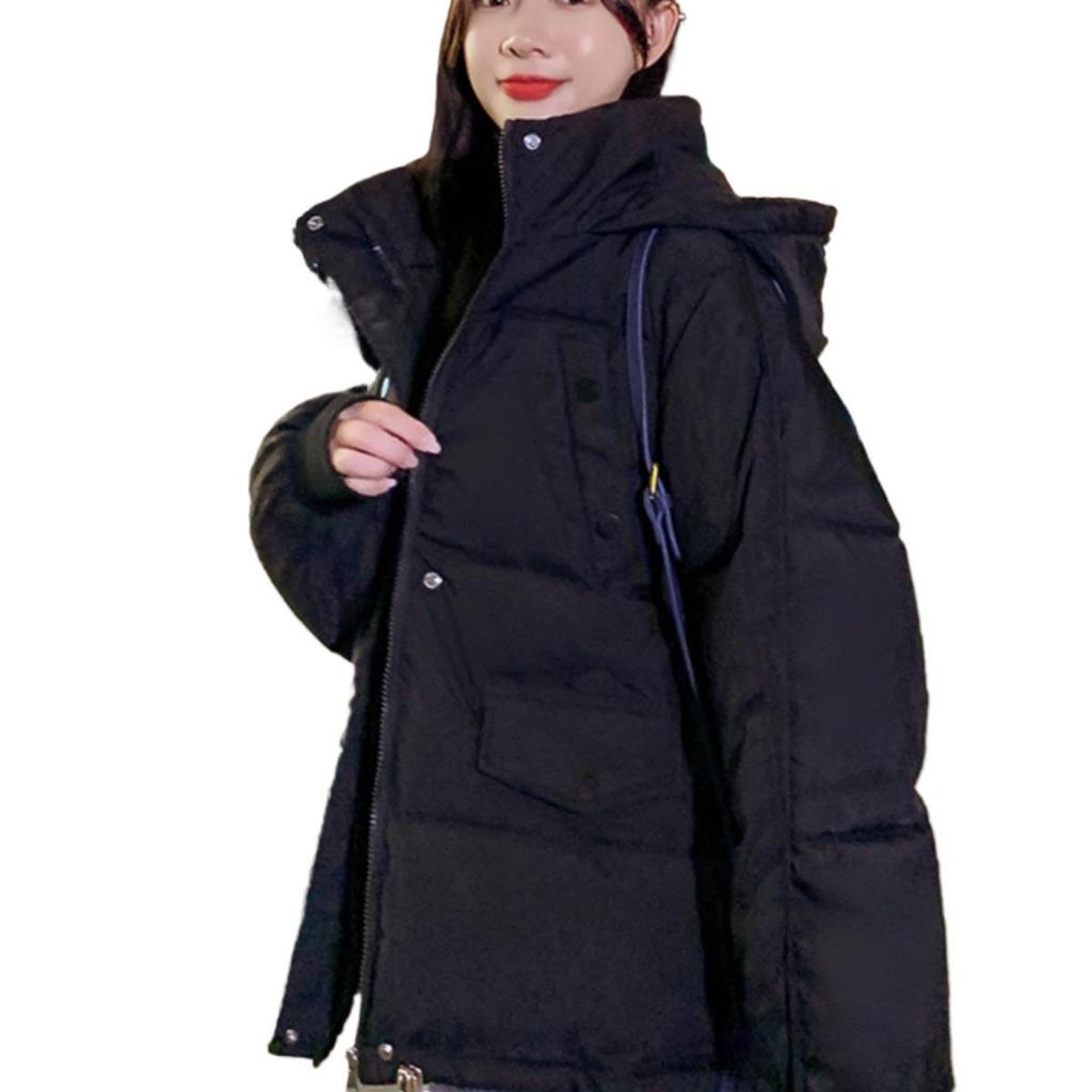 Короткие пуховые куртки, одежда с хлопковой подкладкой, свободные женские осенние и зимние пальто, толстые куртки с хлопковой подкладкой, новые тенденции 2024 года