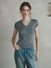 LENINA Londi V-Neck Wool Knit_Gray