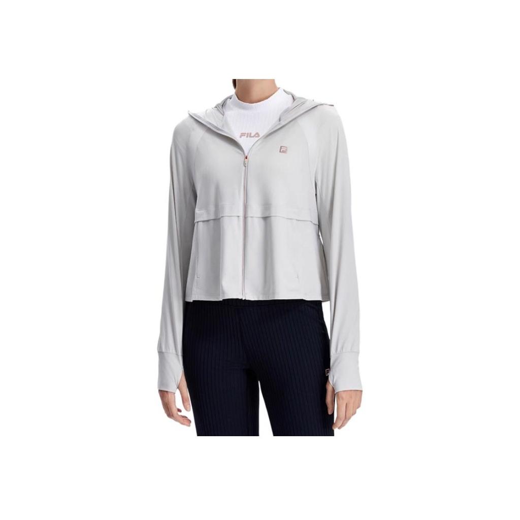 Fila Легкая дышащая куртка с защитой от солнца женская верхняя одежда Облачно-грибной-серый A51W421505AGY
