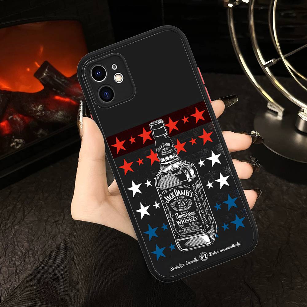 Classic Whiskey Logo J-Jack D-DanielS Phone Cases For IPhone 16 15 14 Plus 13 12 11 Pro Max Matte Oft Bumper Phone Cover