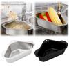 Vegetable Fruit Filter Sink Shelf Stainless Steel Triangular Drain Holder Hanging Storage Strainer Basket Kitchen Tool Accessory