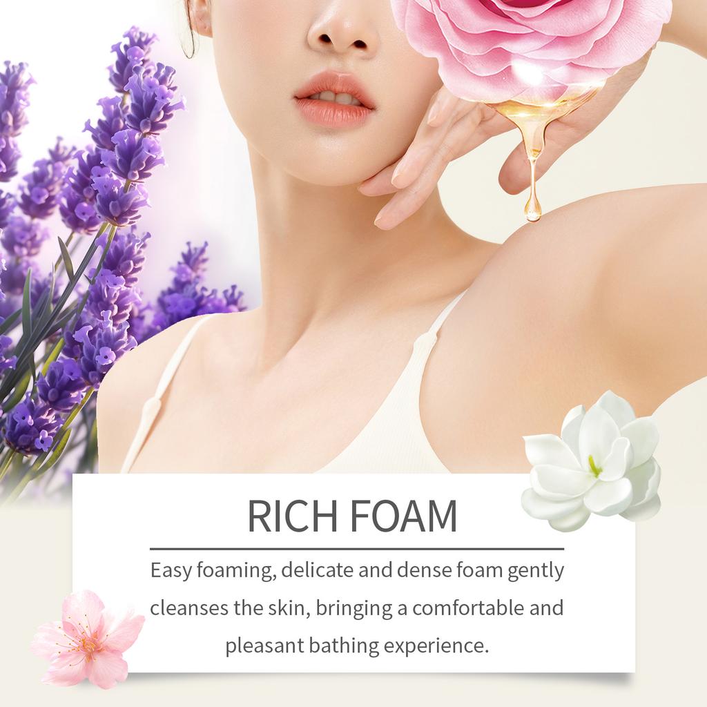 Shower Gel Gentle Moisturizing Soothing Skin Lasting Oil Control Deep Cleansing,100ML