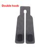 Single/Double Hook Car Headrest Hook Premium Suede Rear Seat Hanging 20Kg Large Load-Bearing Hook Hanger Universal