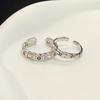 Цветной Циркон Нишевый Дизайн Тяжелая Промышленность Темперамент Персонализированное Женское Кольцо для Наслаивания Плиссированная Мода Сладкий Крутой Стиль Открывающееся Кольцо