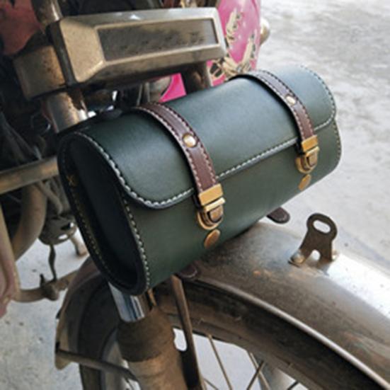 Сумка-седло для велосипеда в стиле ретро, ​​универсальная сумка для хранения электрического скутера для мотоцикла, велосипеда с регулируемыми пряжками, стильное организованное решение