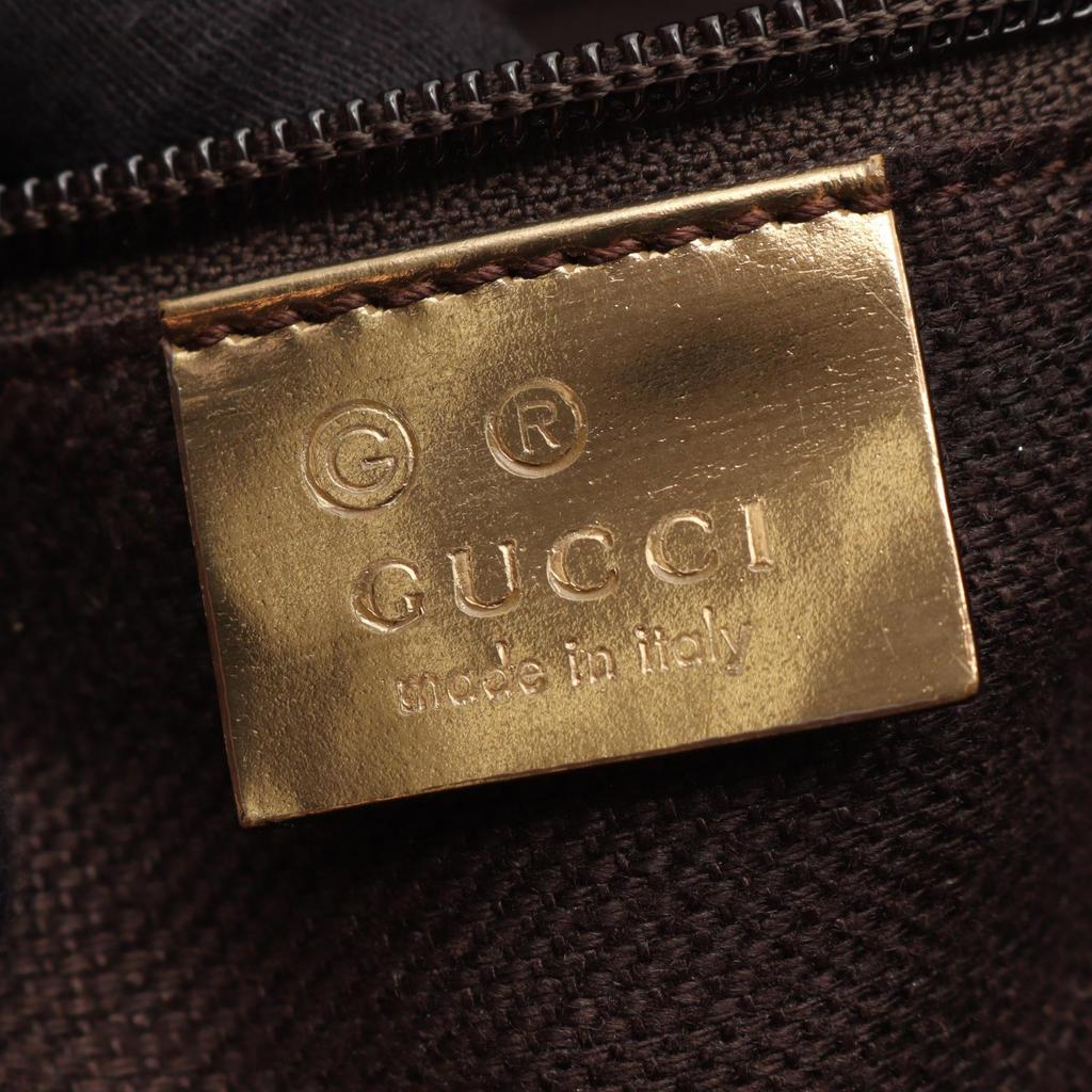 Used GUCCI Webbing line Tote Bag 267474 canvas leather Pink Gold Used Women