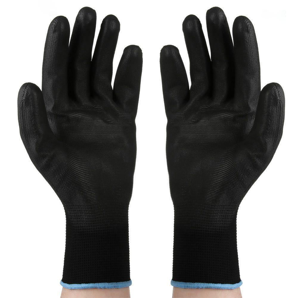 1/6 Pairs Anti-static Nylon PU Work Gloves Polyurethane Coated Labor Protection