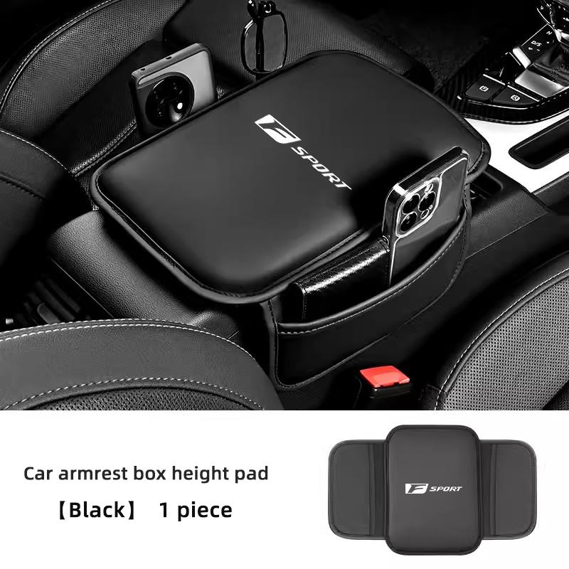 PU Leather Car Armrest Cushion With Storage Bag Arm Rest Pad For Lexus F-SPORT ES RX NX LS UX LM LX GX LC RZ IS CT GS RC HS SC ADT1