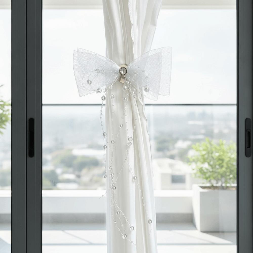 Princess Style Bowknot Curtain Buckle Romantic Curtain Holders INS Bow Curtain Clip Living Room