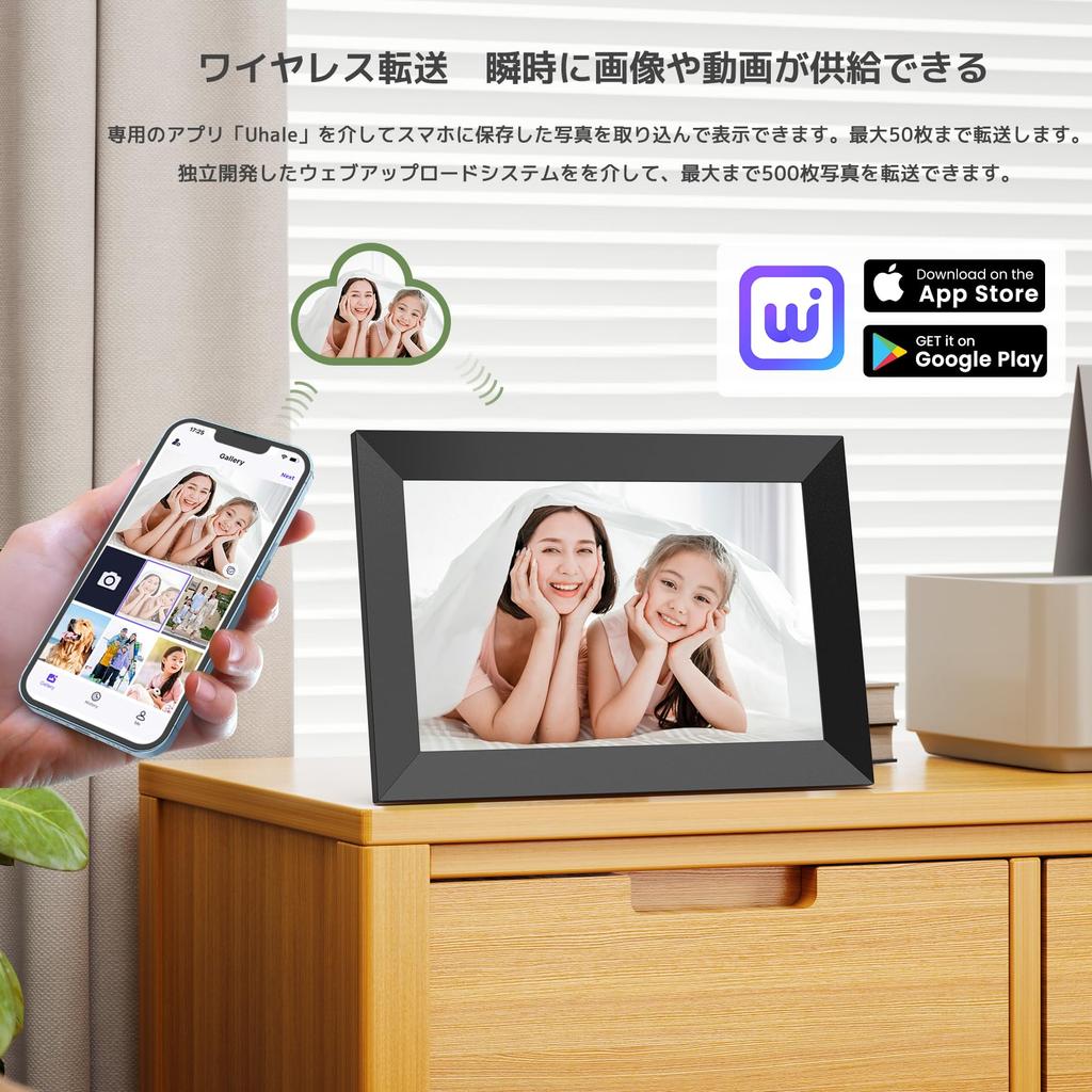 Цифровая фоторамка FANGOR с разрешением в дюймах, расширяемая карта памяти SD на 32 ГБ, прогноз погоды, слайд-шоу, день рождения, день почитания пожилых людей, для начинающих, имеющих право