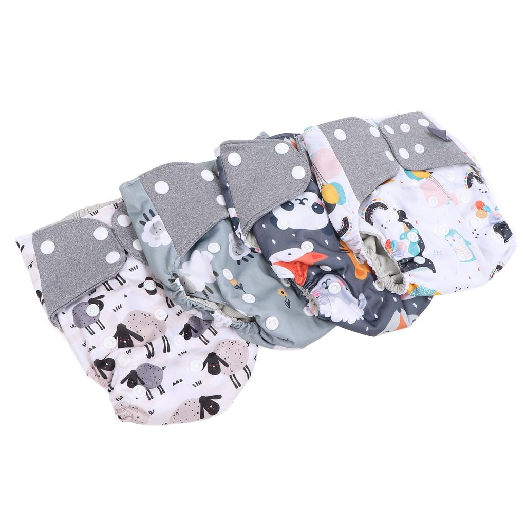 Baby Cloth Pocket Diapers One Size Adjustable Washable Reusable for Baby Girls and Boys