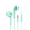 3.5mm Wired Headset Round Head Mic Headphones Sport Earphones Wired Phone Earphone  Mobile Phone