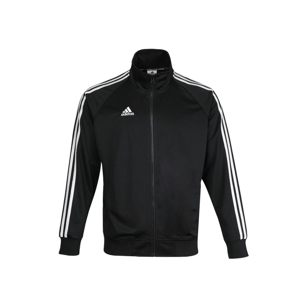 Adidas Striped Colorblock Zip-Up Stand Collar Jacket Men Jackets Black TR30J1-BW