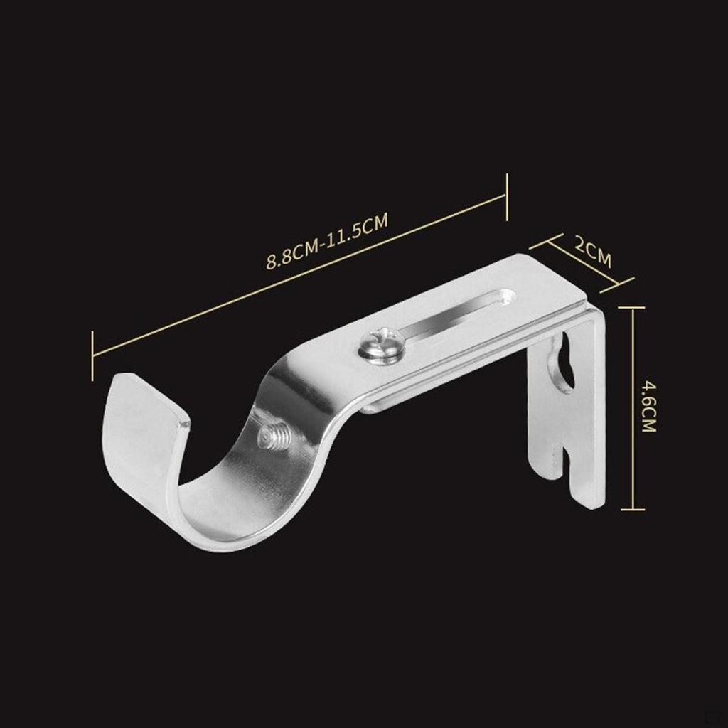 Регулируемый металлический держатель карнизного карниза на 1 дюйм с установкой