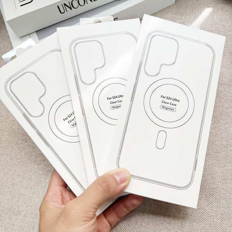 Магнитный акриловый чехол MagSafe для Samsung S23/S23+/S22U — защита от падения, подходит для S25