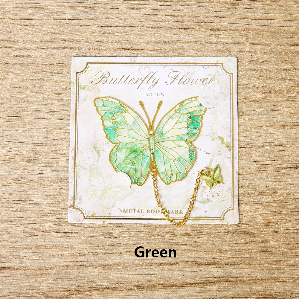 1 шт. Милая бабочка металлическая закладка красочная бронзовая закладка с цепочкой подарки для любителей книг читателей писателей друзей взрослых