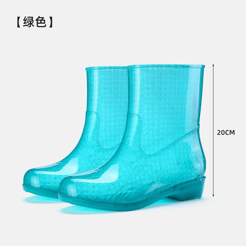 Женские короткие непромокаемые туфли без подкладки, быстросохнущие, нескользящие, для верхней одежды, короткие резиновые сапоги для взрослых без сетки