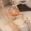 Женская Мода Стразы Балерина Кулон Свитер Цепочка Ожерелье Ювелирные Изделия AVE