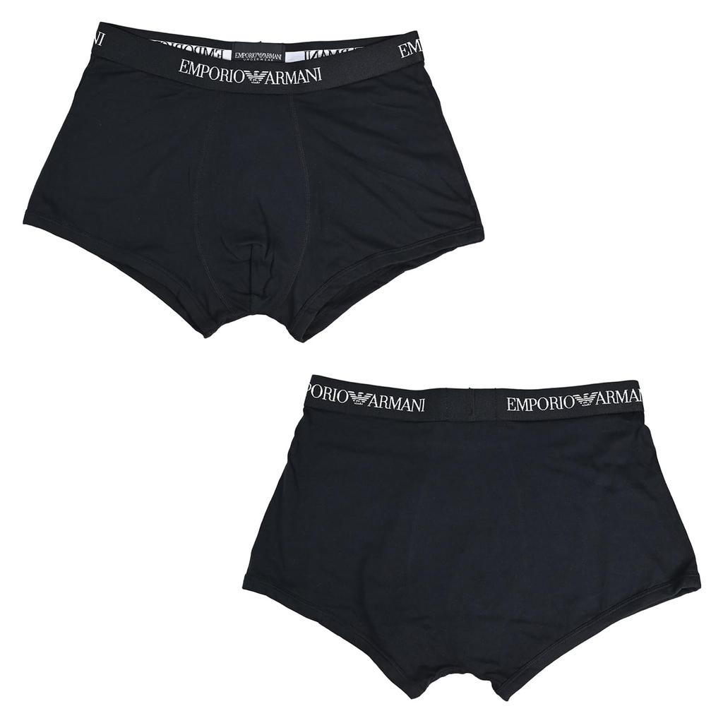 Emporio Armani Underwear Boxer Shorts 3 Pack Black Navy Gray M Size 111610 CC722 94235 M Men's [Item]