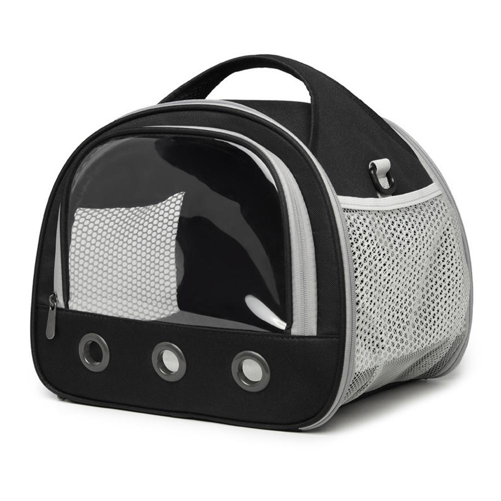 Портативная сумка-переноска для мелких животных, дышащая морская свинка, сумка для переноски кроликов на плечевом ремне с прозрачным окном