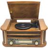Multifunction Vintage Gramophone CD Player Vinyl Record Player Radio Bluetooth Speaker