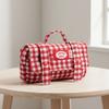 Sweet Grid Pencil Case Portable Pen Organizer Pouch Cute Stationery Organizer  Office Use