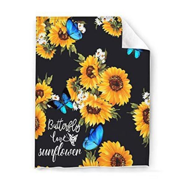 Фланелевое одеяло с узором подсолнуха, простыня для дивана, покрывало