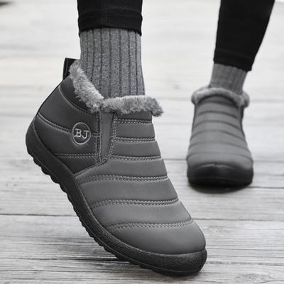 Большие размеры 46 Водонепроницаемые зимние ботинки женские повседневные нескользящие короткие плюшевые ботильоны женские удобные без застежек теплые зимние ботинки женские