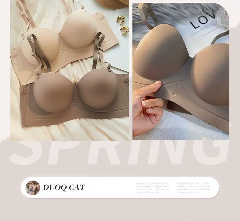 Push-Up Seamless Camisole Bra: Enhancing Padded Wireless Support for Small Busts