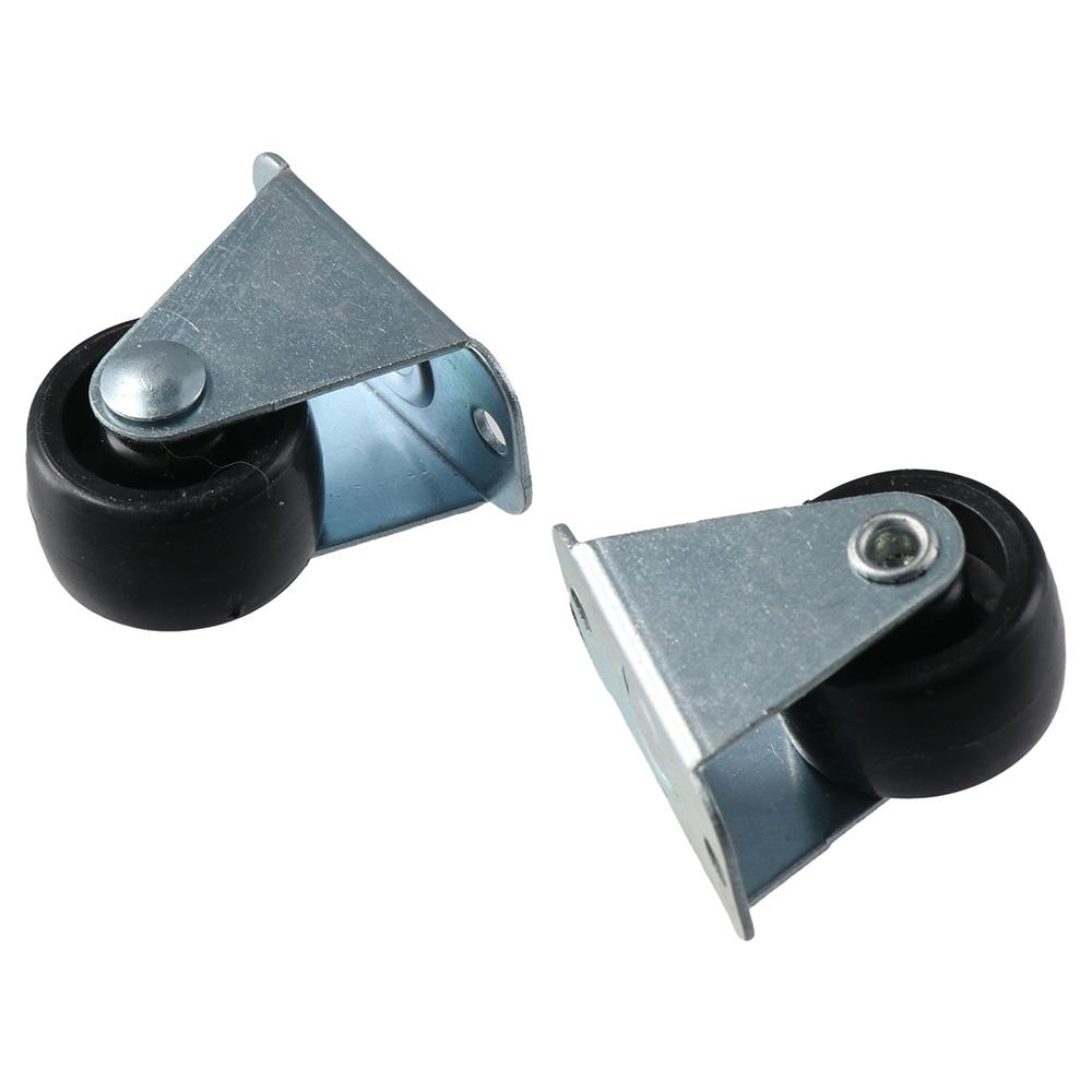 4 шт. черные резиновые колесики, маленькие колеса тележки, сверхмощные мебельные ролики, набор верстаков