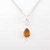 Citrine Gemstone 925 Sterling Silver Teardrop Jewelry Handcrafted Pendant 1.40" PP-12-9