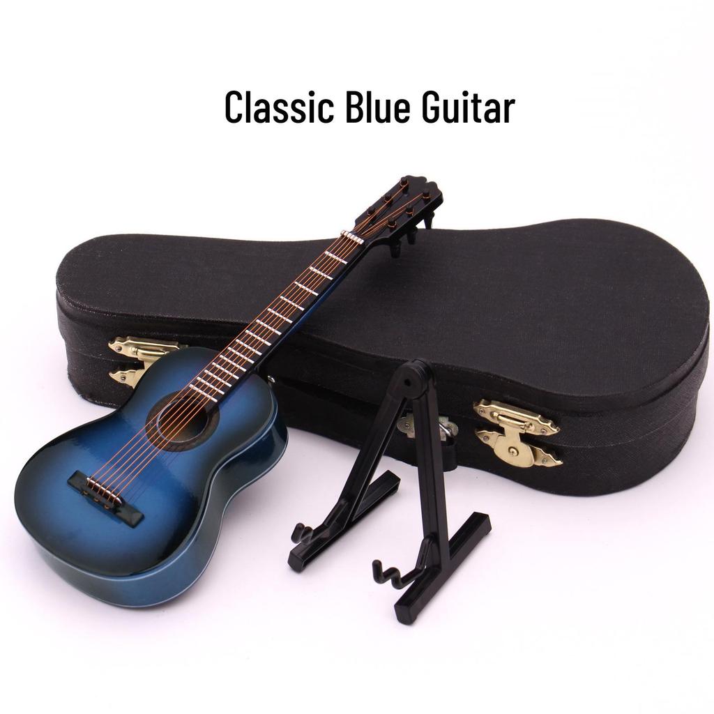 Миниатюрная фигурка классической гитары с вырезом - Народный кукольный инструмент для подарков на дни рождения, выпускные или Рождество для взрослых