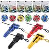 Premium Z Brand Shattering Gyro X Series 6 Designs Bx Gyro Boxed Warfare Gyro With Launcher Handle Heavy-duty Build Z/bx03-b Boxed 164g
