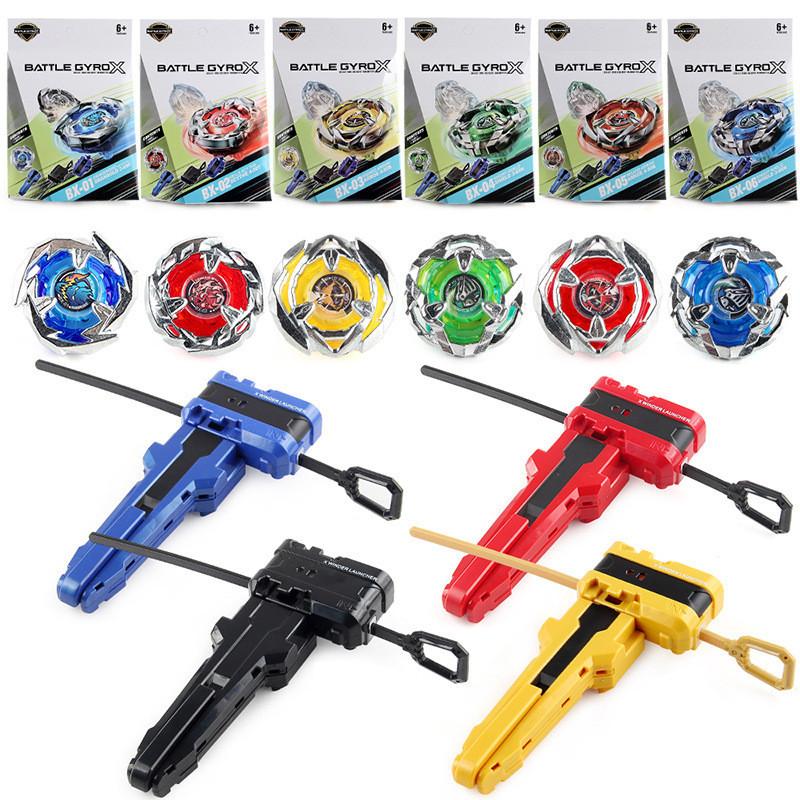 Premium Z Brand Shattering Gyro X Series 6 Designs Bx Gyro Boxed Warfare Gyro With Launcher Handle Heavy-duty Build Z/bx03-b Boxed 164g