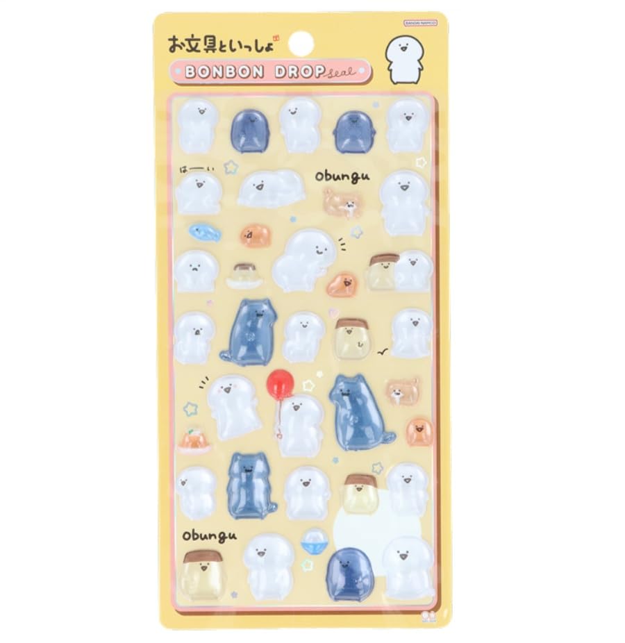 Sun-Star Stationery Stationery Friends Bon-Bon Drop Sticker, Mr. Stationery